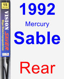 Rear Wiper Blade for 1992 Mercury Sable - Vision Saver