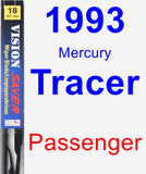 Passenger Wiper Blade for 1993 Mercury Tracer - Vision Saver