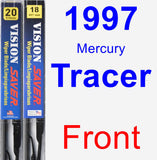 Front Wiper Blade Pack for 1997 Mercury Tracer - Vision Saver