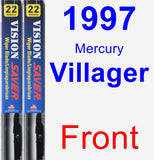 Front Wiper Blade Pack for 1997 Mercury Villager - Vision Saver