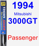 Passenger Wiper Blade for 1994 Mitsubishi 3000GT - Vision Saver