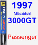 Passenger Wiper Blade for 1997 Mitsubishi 3000GT - Vision Saver