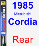 Rear Wiper Blade for 1985 Mitsubishi Cordia - Vision Saver