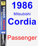 Passenger Wiper Blade for 1986 Mitsubishi Cordia - Vision Saver