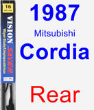 Rear Wiper Blade for 1987 Mitsubishi Cordia - Vision Saver