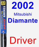 Driver Wiper Blade for 2002 Mitsubishi Diamante - Vision Saver