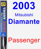 Passenger Wiper Blade for 2003 Mitsubishi Diamante - Vision Saver