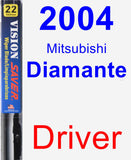 Driver Wiper Blade for 2004 Mitsubishi Diamante - Vision Saver