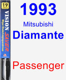 Passenger Wiper Blade for 1993 Mitsubishi Diamante - Vision Saver