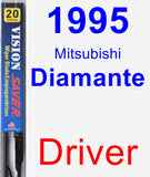 Driver Wiper Blade for 1995 Mitsubishi Diamante - Vision Saver