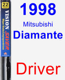 Driver Wiper Blade for 1998 Mitsubishi Diamante - Vision Saver