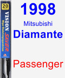 Passenger Wiper Blade for 1998 Mitsubishi Diamante - Vision Saver