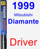 Driver Wiper Blade for 1999 Mitsubishi Diamante - Vision Saver