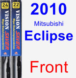 Front Wiper Blade Pack for 2010 Mitsubishi Eclipse - Vision Saver