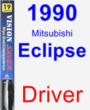 Driver Wiper Blade for 1990 Mitsubishi Eclipse - Vision Saver