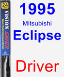 Driver Wiper Blade for 1995 Mitsubishi Eclipse - Vision Saver