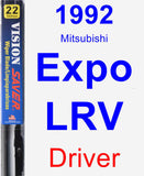 Driver Wiper Blade for 1992 Mitsubishi Expo LRV - Vision Saver