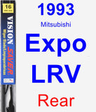 Rear Wiper Blade for 1993 Mitsubishi Expo LRV - Vision Saver