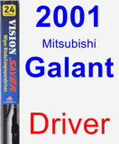 Driver Wiper Blade for 2001 Mitsubishi Galant - Vision Saver