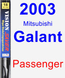 Passenger Wiper Blade for 2003 Mitsubishi Galant - Vision Saver