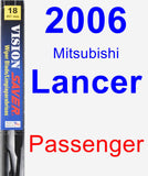 Passenger Wiper Blade for 2006 Mitsubishi Lancer - Vision Saver