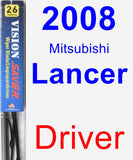 Driver Wiper Blade for 2008 Mitsubishi Lancer - Vision Saver