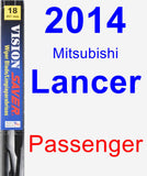 Passenger Wiper Blade for 2014 Mitsubishi Lancer - Vision Saver