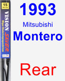 Rear Wiper Blade for 1993 Mitsubishi Montero - Vision Saver