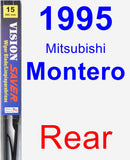 Rear Wiper Blade for 1995 Mitsubishi Montero - Vision Saver