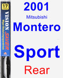 Rear Wiper Blade for 2001 Mitsubishi Montero Sport - Vision Saver