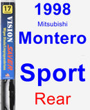 Rear Wiper Blade for 1998 Mitsubishi Montero Sport - Vision Saver