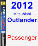 Passenger Wiper Blade for 2012 Mitsubishi Outlander - Vision Saver