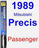 Passenger Wiper Blade for 1989 Mitsubishi Precis - Vision Saver