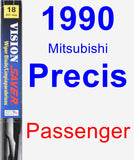 Passenger Wiper Blade for 1990 Mitsubishi Precis - Vision Saver