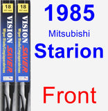 Front Wiper Blade Pack for 1985 Mitsubishi Starion - Vision Saver