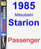 Passenger Wiper Blade for 1985 Mitsubishi Starion - Vision Saver