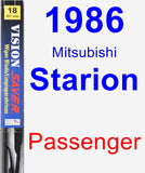 Passenger Wiper Blade for 1986 Mitsubishi Starion - Vision Saver