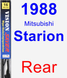 Rear Wiper Blade for 1988 Mitsubishi Starion - Vision Saver