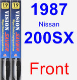 Front Wiper Blade Pack for 1987 Nissan 200SX - Vision Saver