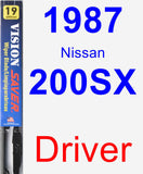 Driver Wiper Blade for 1987 Nissan 200SX - Vision Saver