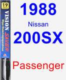 Passenger Wiper Blade for 1988 Nissan 200SX - Vision Saver