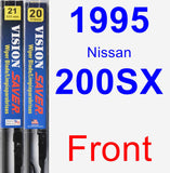 Front Wiper Blade Pack for 1995 Nissan 200SX - Vision Saver