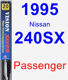 Passenger Wiper Blade for 1995 Nissan 240SX - Vision Saver