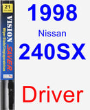 Driver Wiper Blade for 1998 Nissan 240SX - Vision Saver