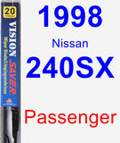 Passenger Wiper Blade for 1998 Nissan 240SX - Vision Saver