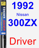 Driver Wiper Blade for 1992 Nissan 300ZX - Vision Saver