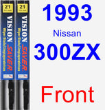 Front Wiper Blade Pack for 1993 Nissan 300ZX - Vision Saver