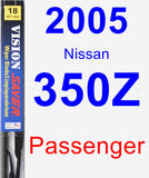 Passenger Wiper Blade for 2005 Nissan 350Z - Vision Saver