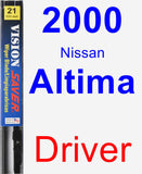 Driver Wiper Blade for 2000 Nissan Altima - Vision Saver