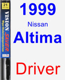 Driver Wiper Blade for 1999 Nissan Altima - Vision Saver